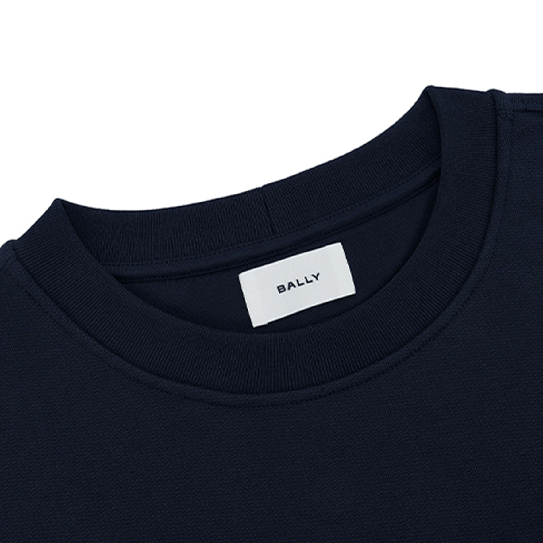Details for BALLY  Navy Blue Letter Logo Print Long Sleeve Sweatshirt 6307046