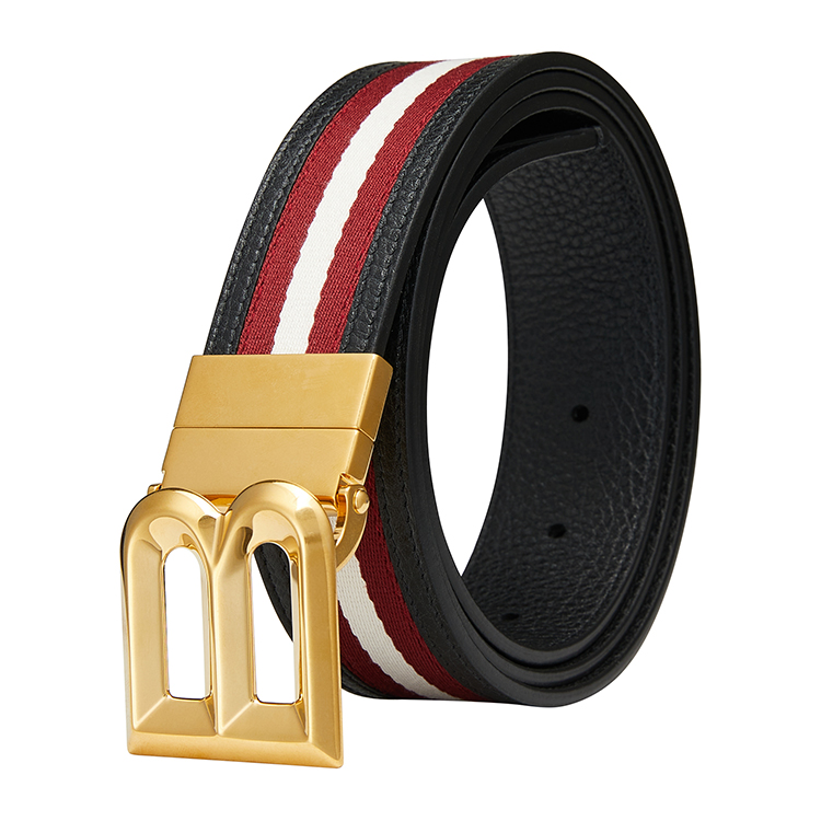 Details for BALLY 紅色皮革腰帶，搭配標誌細節與扣環，寬度3.3公分。 6307313