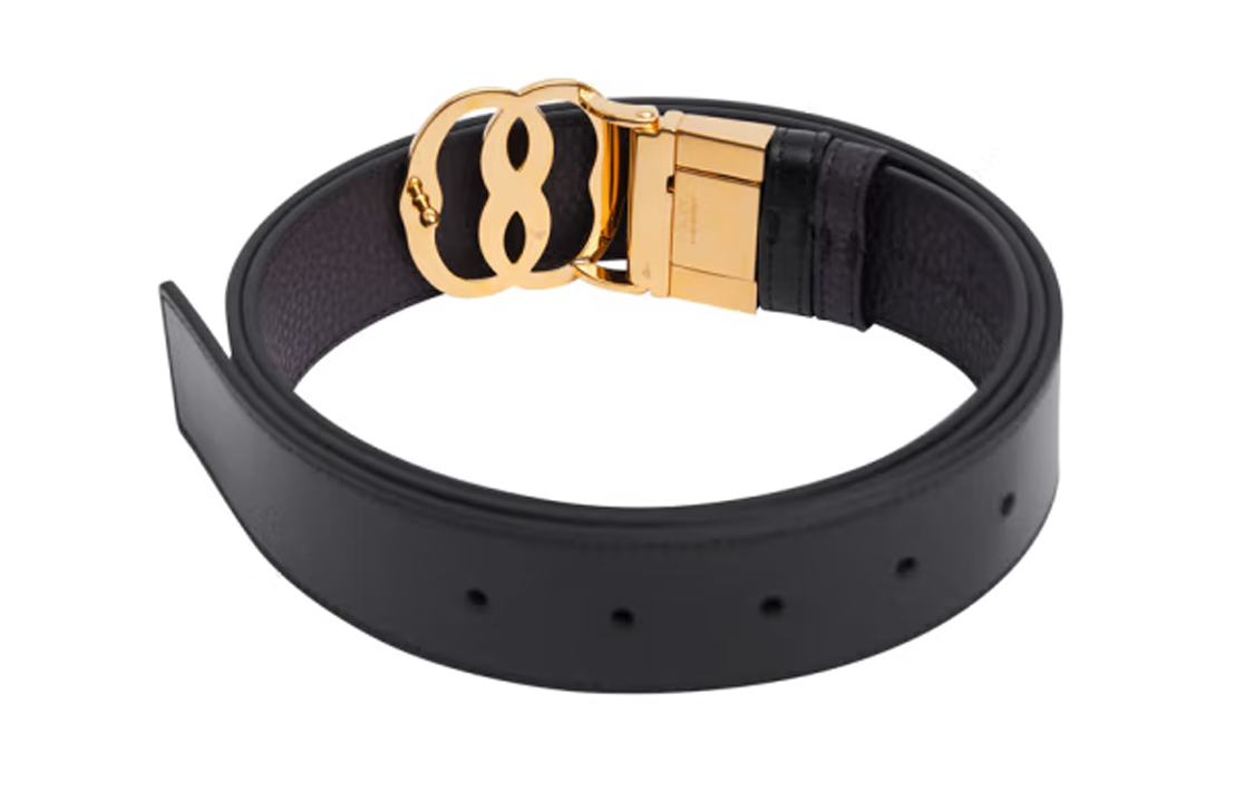 Purchase BALLY Sabuk Kulit Reversible Logo B Ganda, Adjustable, Hitam, Lebar 3.5CM 6305108