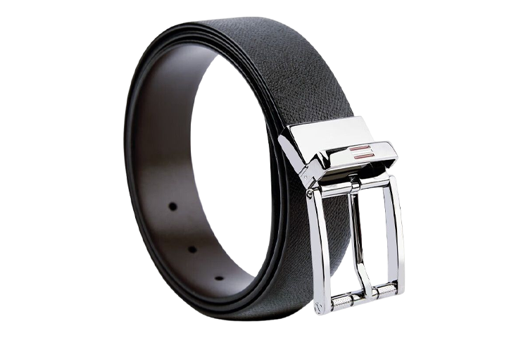 Shop BALLY Sabuk Kulit Reversible dengan Gesper - Desain Fashion Lebar 3.5cm 6239295