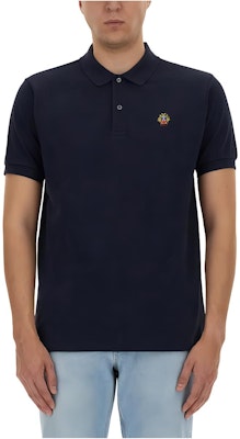 BALLY 純色標誌鈕扣短袖POLO衫-藍色 MJE06NCO228U546 Order BALLY 純色標誌鈕扣短袖POLO衫-藍色 MJE06NCO228U546