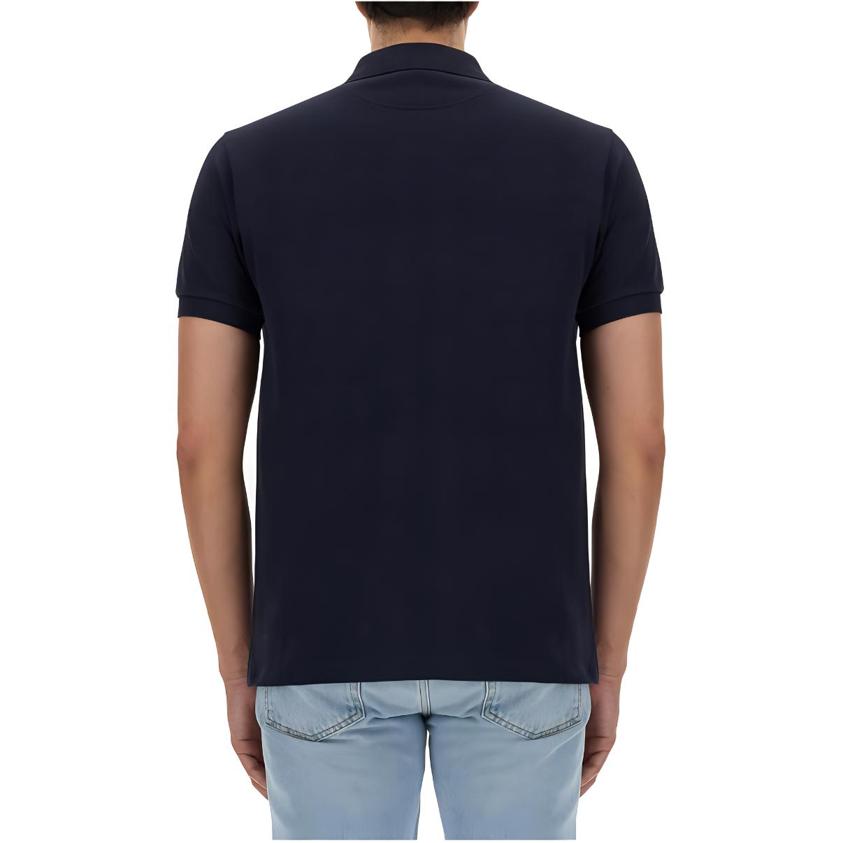 Lookbook BALLY 純色標誌鈕扣短袖POLO衫-藍色 MJE06NCO228U546