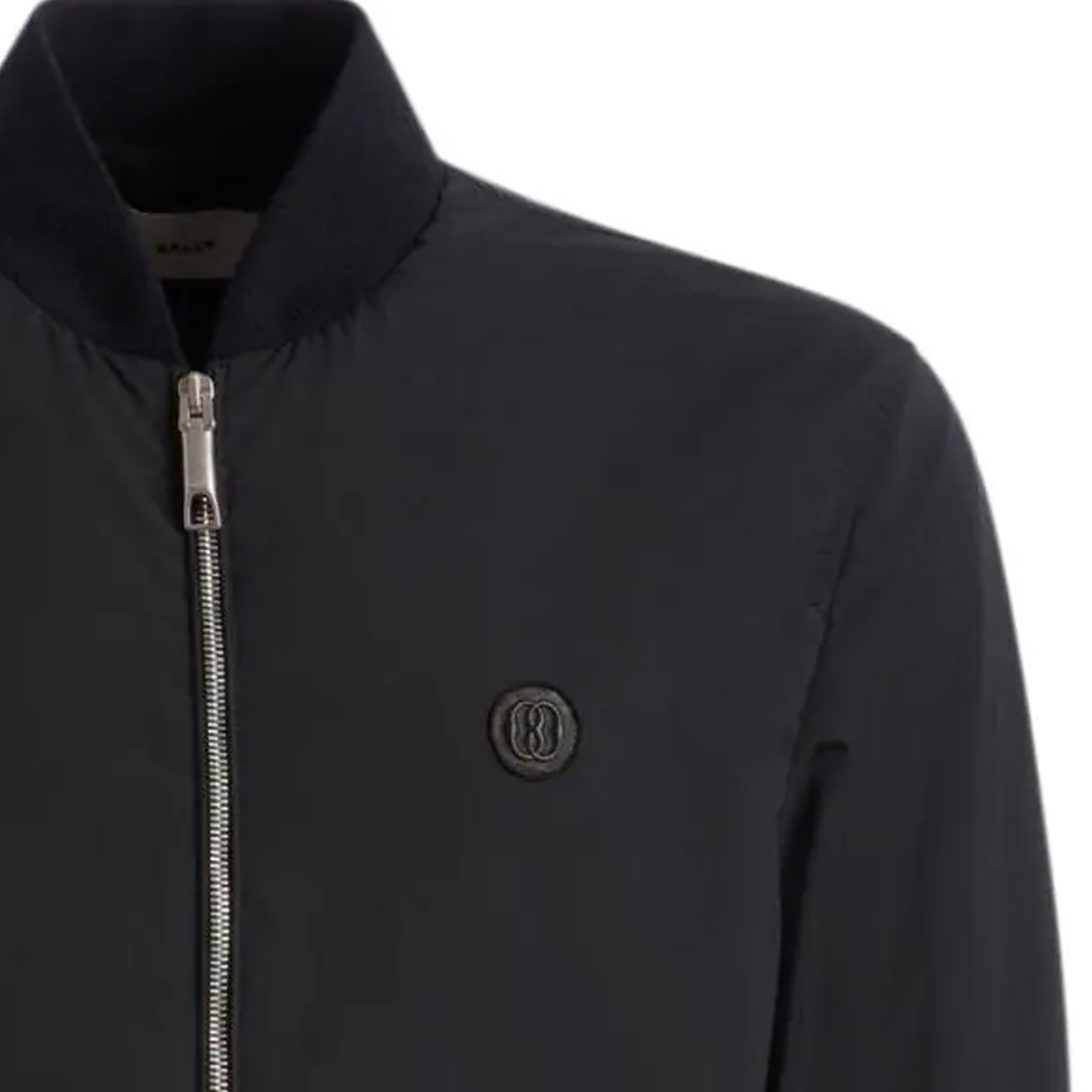 Purchase BALLY  Solid Logo Long-Sleeve Jacket in Black MOU058NY030