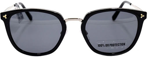 Lookbook BALLY Gafas de Sol Serie Stylish BY0079-D Viaje Festivo - Negro Plata. BY0079-D 01A