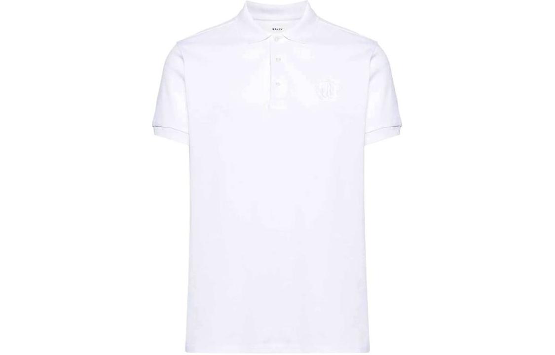 Order BALLY Kaos Putih Polos Slim Fit Lengan Pendek Leher Bulat. M5BAB11FC0228-U001