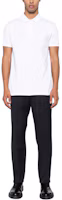 Lookbook BALLY 白色素面圓領修身直版短袖T恤。 M5BAB11FC0228-U001
