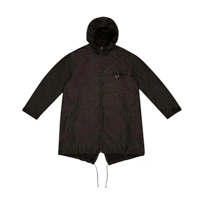 BALLY All-Over Print Zip-Up Hoodie Jacket - Black MOU004NY002U901