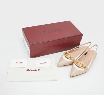 BALLY Ballet Flats 'Light Brown/White with Horsebit Buckle' 圖 3