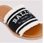 Lookbook BALLY Bianka Flat Side 'Sandal Hitam'. WF101HTE034I901