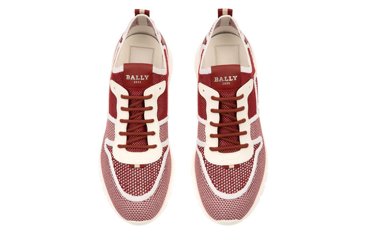 BALLY Bieny Low 'Red White Knit Panel' 圖 4