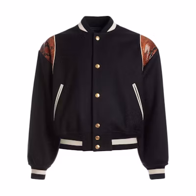 BALLY Black Button-Up Stand Collar Long Sleeve Jacket MOU053WO109U546