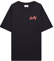 BALLY Black Crew Neck Logo Print Loose Fit Short Sleeve T-Shirt MJE01FCO018-19G9 BALLY Black Crew Neck Logo Print Loose Fit Short Sleeve T-Shirt MJE01FCO018-19G9