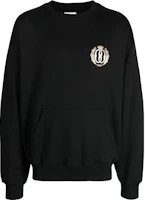 BALLY Black Crewneck Sweatshirt with Solid Logo Design MJE03DCO197 BALLY Black Crewneck Sweatshirt with Solid Logo Design MJE03DCO197