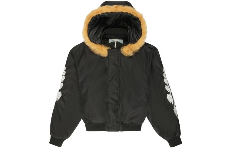 BALLY Black Hoodie Jacket with Animal Graphic Print Casual Design 6302876