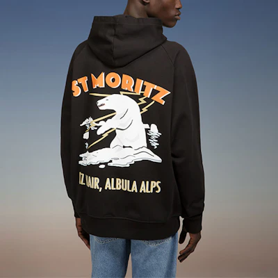 BALLY Black Hoodie with Animal Print Design 6302888 Shop BALLY Black Hoodie with Animal Print Design 6302888