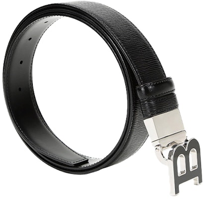 Bally Black Leather Belt with Logo Buckle, 3.5cm Width 6226632 Shop Bally Black Leather Belt with Logo Buckle, 3.5cm Width 6226632