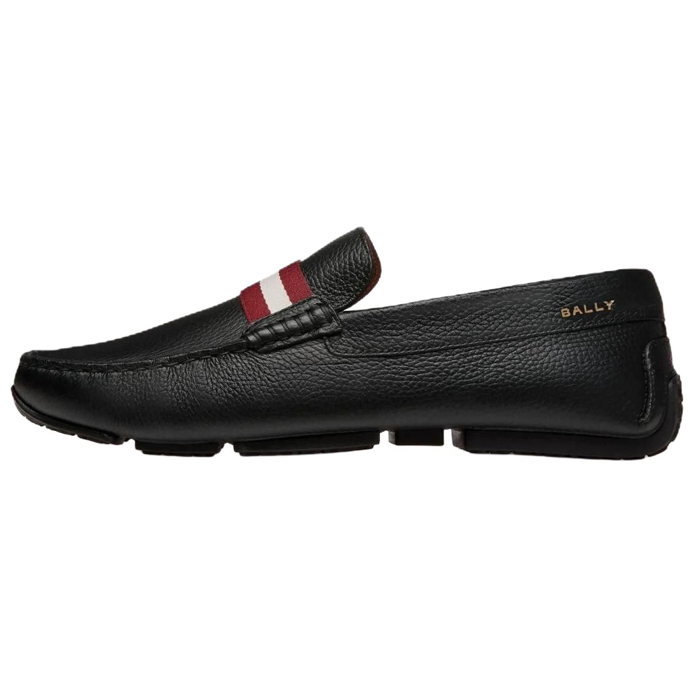 BALLY Black Leather Loafers - Comfortable and Versatile. 6306749