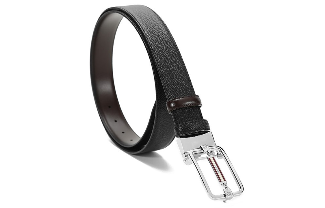 Lookbook 발리 블랙 가죽 리버시블 벨트 3.5CM 6226700