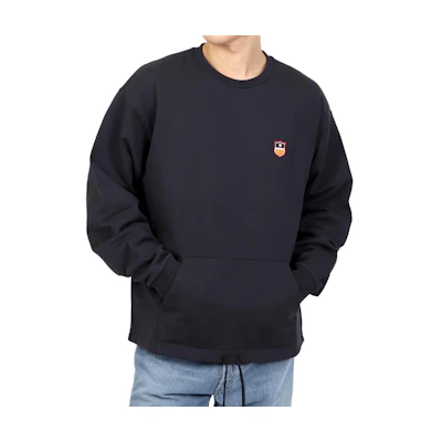 BALLY Black Long-Sleeve Sweatshirt with Logo Patch for Men MJE04PCO227U546
