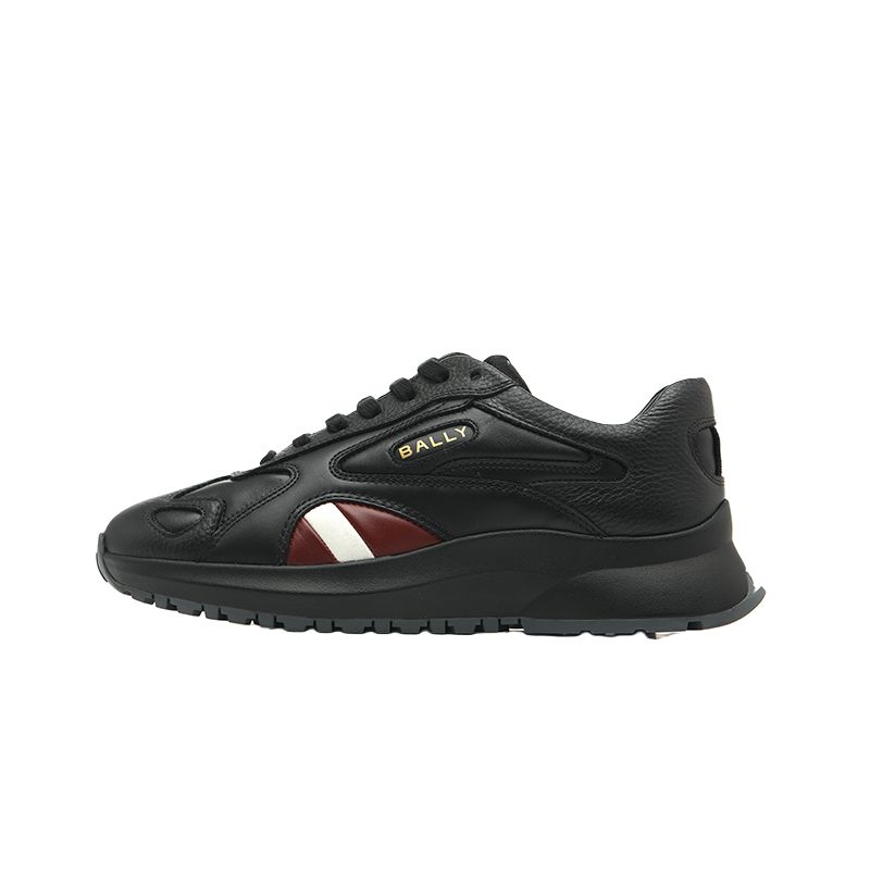 BALLY Black Round-Toe Lace-Up Casual Shoes 6306542