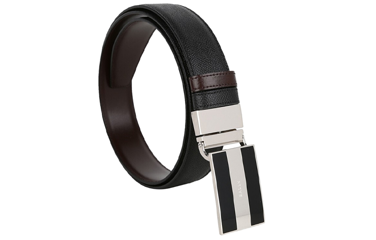 Shop バリー ボガート リバーシブル レザーベルト 調整可能 ブラック 3.5cm幅 6220601