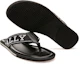 Purchase BALLY Border 'Black Leather and Fabric Sandal' 6221308