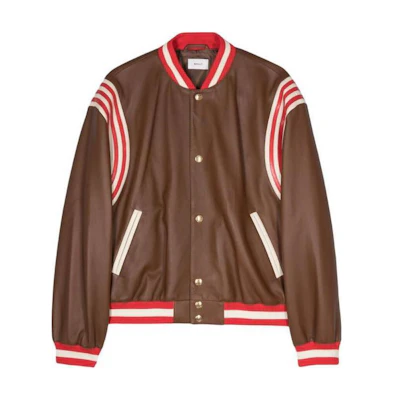 BALLY Brown Striped Button-Up Long Sleeve Jacket MLE03EPE001U808