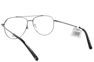 Shop BALLY BY5035-H Gafas Ópticas Gunmetal - Estilo Empresarial Vanguardista. BY5035-H 008