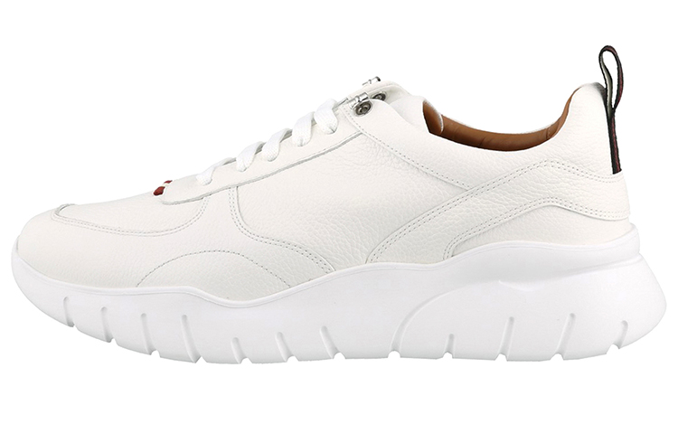 BALLY Calfskin Fashion Versatile Casual Sneaker 'White'