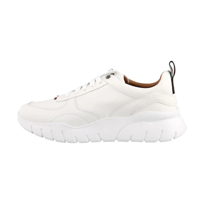 BALLY Calfskin Fashion Versatile Casual Sneaker 'White'