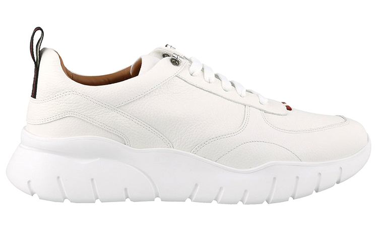 BALLY Calfskin Fashion Versatile Casual Sneaker 'White' 圖 2