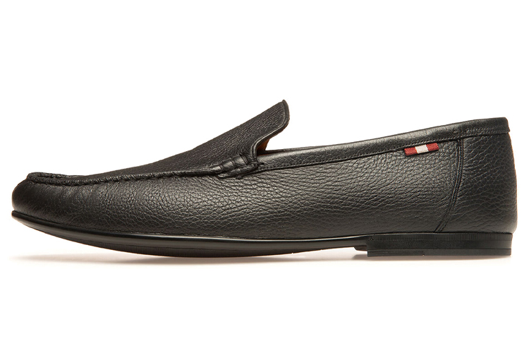 BALLY Craxon 'Black Pebbled Deer Leather Loafer'