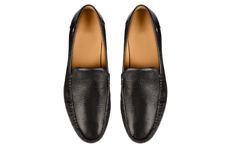 BALLY Craxon 'Black Pebbled Deer Leather Loafer' 圖 4