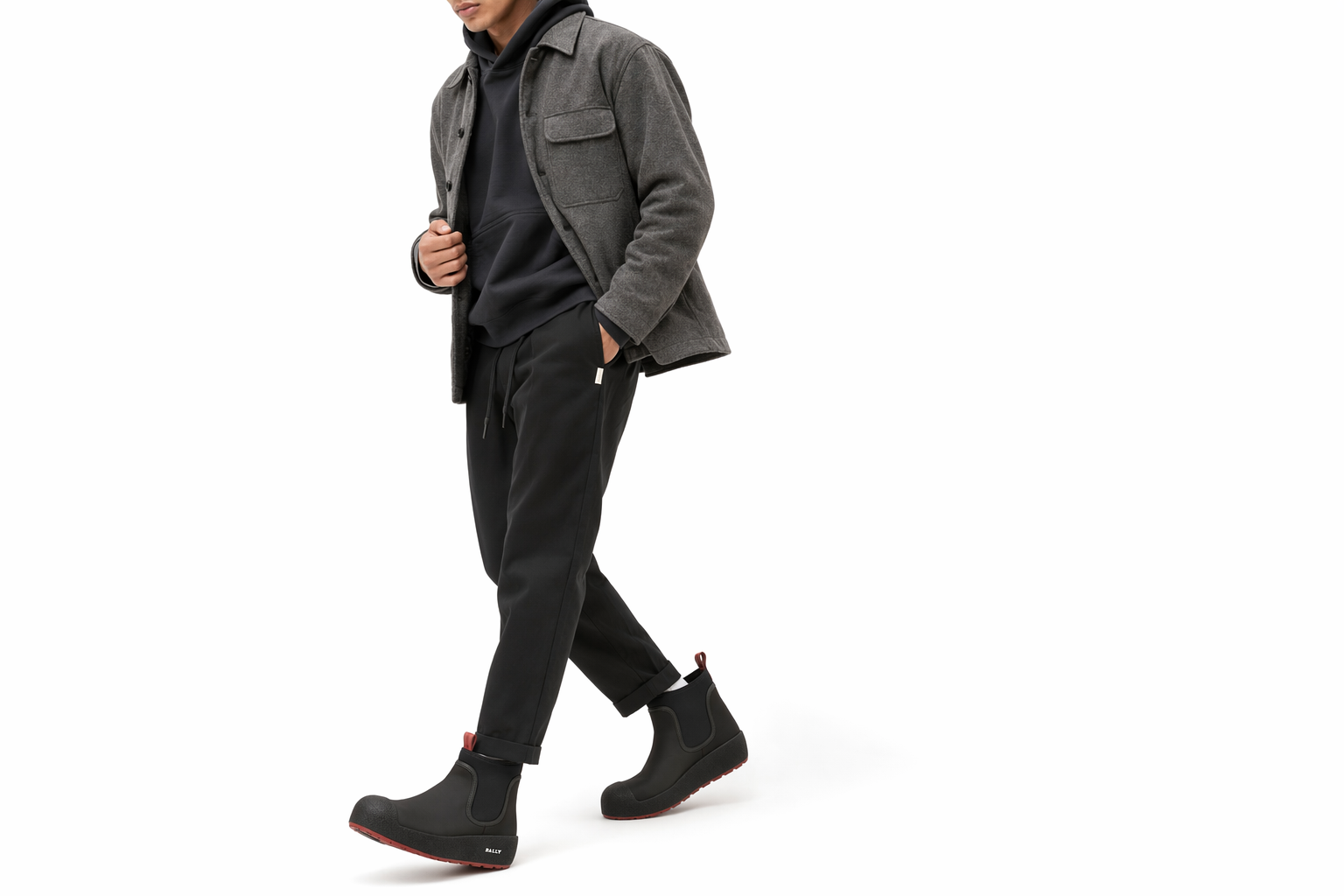 Order BALLY Cubrid ''Bottes de Neige en Cuir Noir'' 6234581