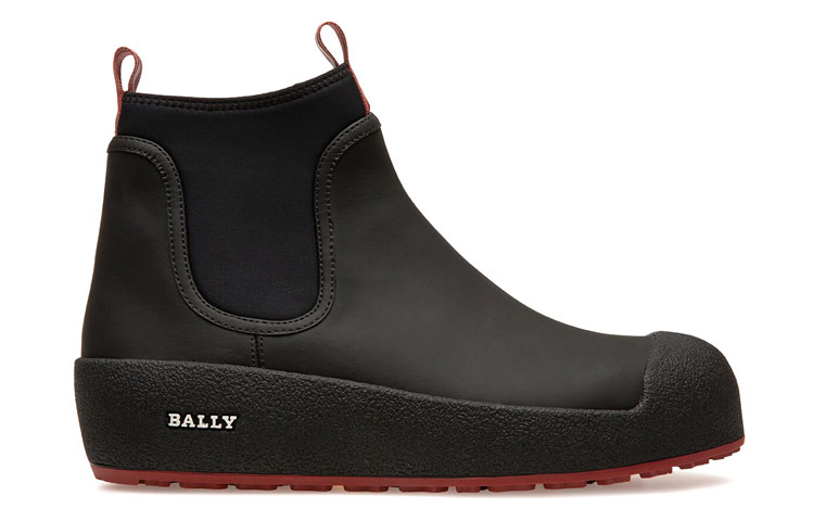 Order BALLY Cubrid 黑色皮革雪地靴 6234581