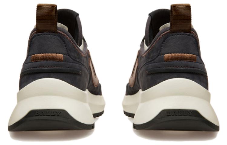 Shop BALLY巴利 Darys 圓頭繫帶 低幫 生活休閒鞋 男款 深藍色