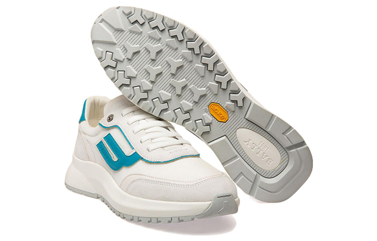 Shop BALLY Demmy 白色网革运动鞋 6301336