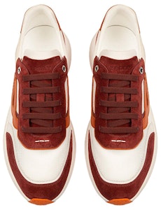 BALLY巴利 Demmy 網眼皮革運動鞋 白紅橙 Lookbook BALLY巴利 Demmy 網眼皮革運動鞋 白紅橙