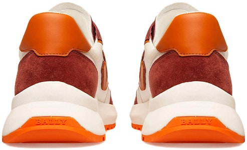 BALLY巴利 Demmy 網眼皮革運動鞋 白紅橙 Shop BALLY巴利 Demmy 網眼皮革運動鞋 白紅橙