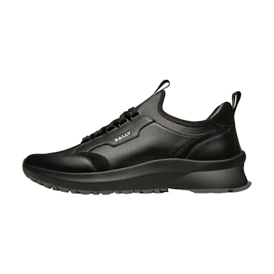 BALLY Deven 'Black Leather Fashion Sneaker'