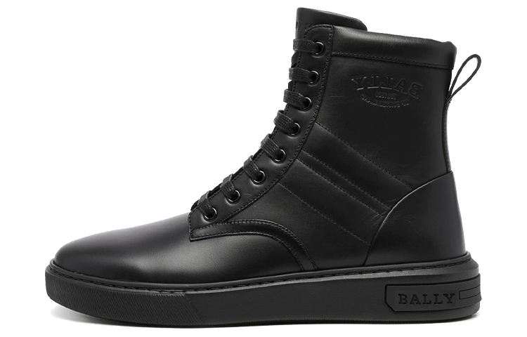 BALLY Embossed High-Top Sneaker 'Black' 6239612