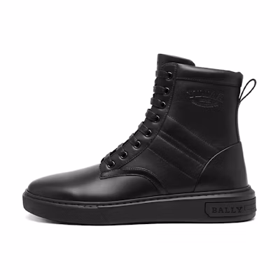 BALLY Embossed High-Top Sneaker 'Black'