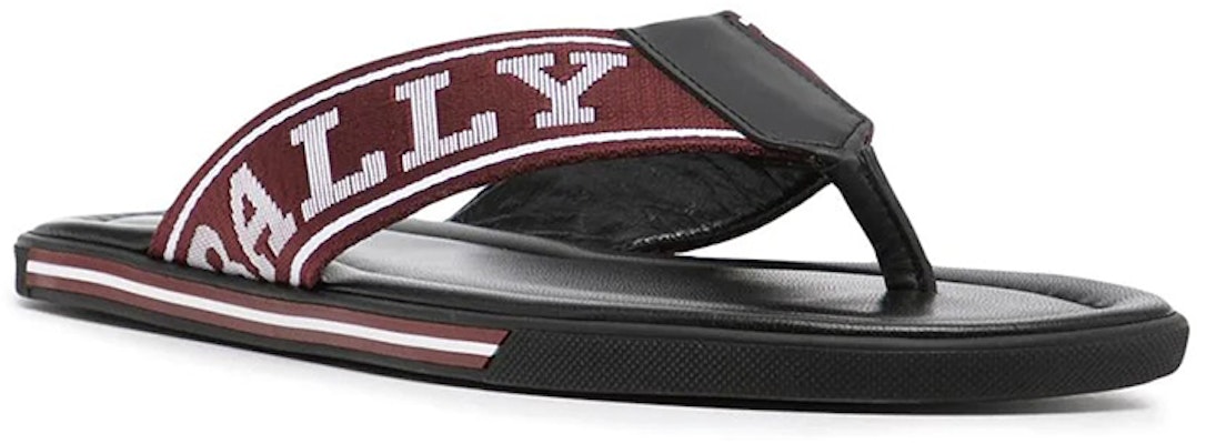 BALLY Sandalia Plana de Tela Bordada 'Moda Roja' 6228423 Order BALLY Sandalia Plana de Tela Bordada 'Moda Roja' 6228423