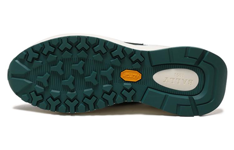 Details for 巴利 白绿色面料和皮革网眼系带鞋 6301870