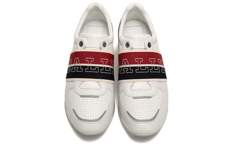 BALLY Fabric and Leather Sneakers 'White' 圖 4