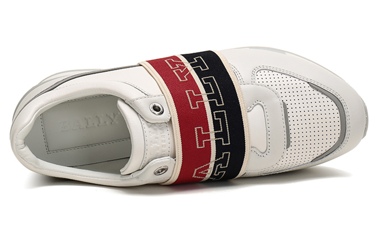 BALLY Fabric and Leather Sneakers 'White' 圖 5