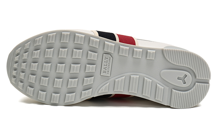 BALLY Fabric and Leather Sneakers 'White' 圖 6