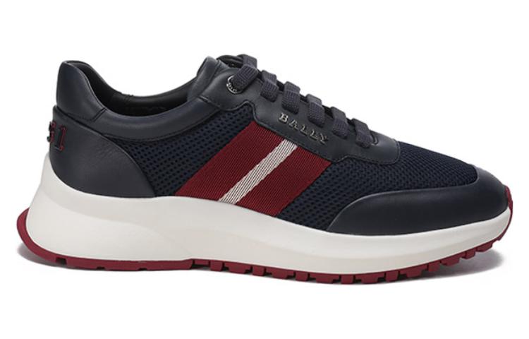 Order 발리 블루 스트라이프 패브릭 & 가죽 스니커즈 6300205