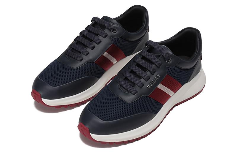 Lookbook 발리 블루 스트라이프 패브릭 & 가죽 스니커즈 6300205