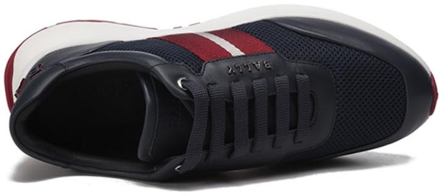 발리 블루 스트라이프 패브릭 & 가죽 스니커즈 6300205 Purchase 발리 블루 스트라이프 패브릭 & 가죽 스니커즈 6300205